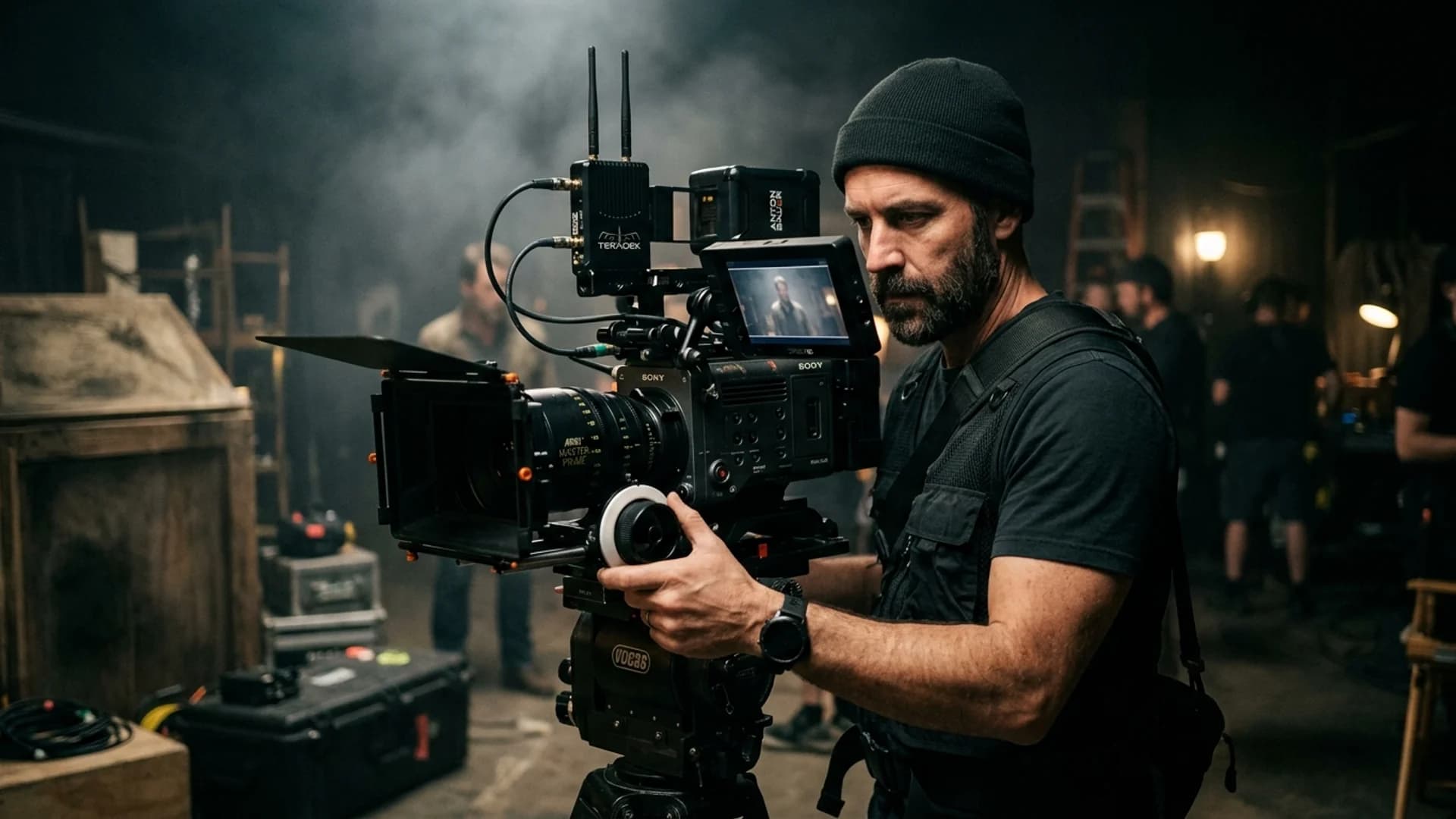 Film set cinema camera rig - Concept imagery