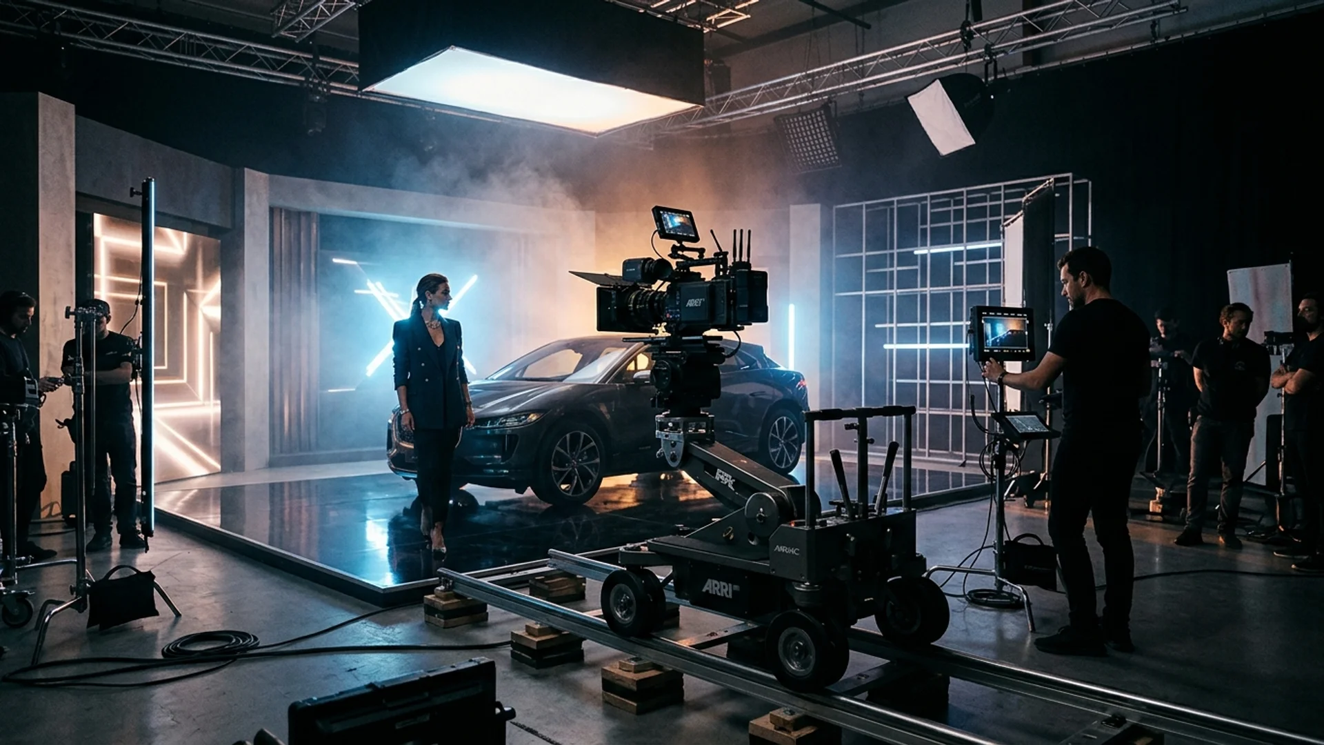 Cinematic production concept frame